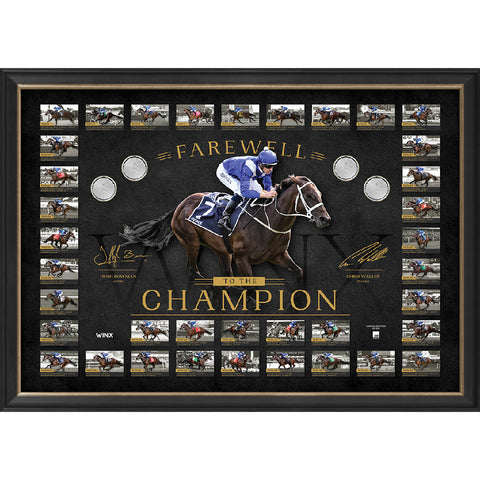 Winx "Farewell to the Champion" Limited Edition Signed Official Retirement Print Framed 37 Race Wins - 3665