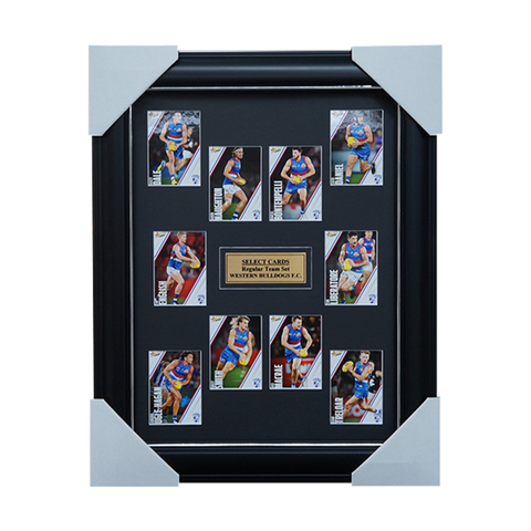 Western Bulldogs 2023 Select Card Team Set Framed Smith Bontempelli Naughton - 5408