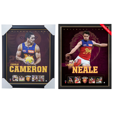 Brisbane Lions Official Licensed Afl Prints Framed Cameron Neale - 4502