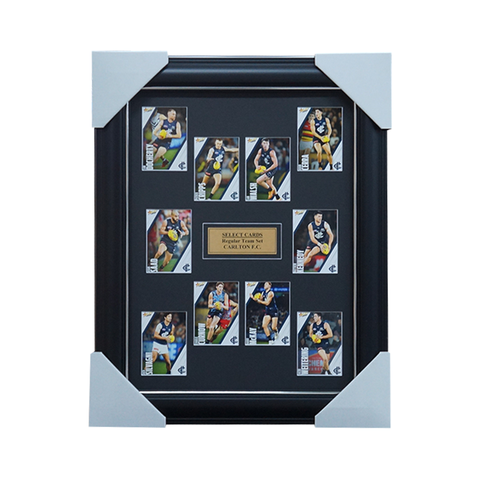 Carlton Blues 2023 Select Card Team Set Framed Walsh Cripps McKay - 5393