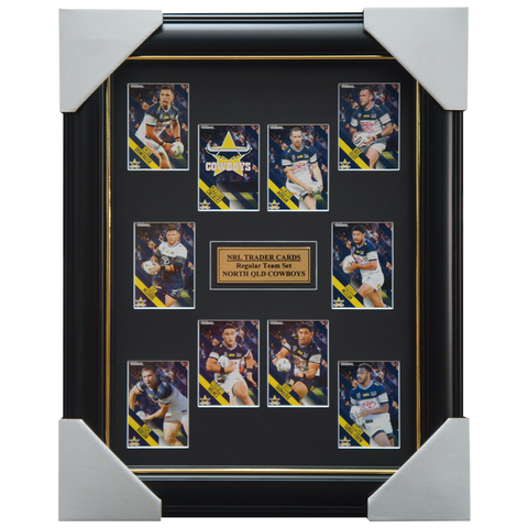 2021 NRL Traders Cards North Queensland Cowboys Team Set Framed - 4656
