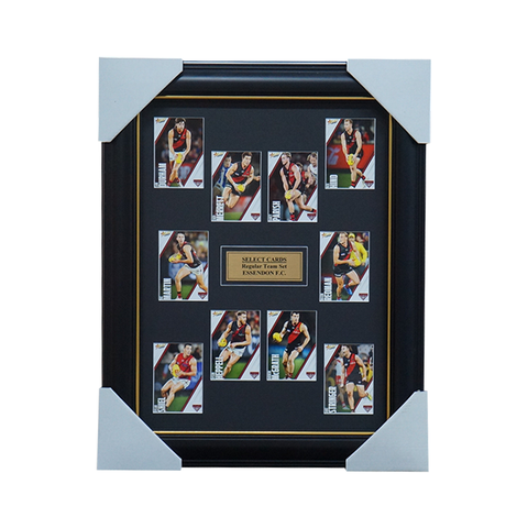 Essendon 2023 Select Card Team Set Framed Heppell Stringer McGrath - 5395