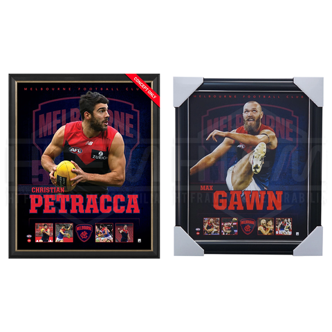 Melbourne Demons Official Licensed Afl Prints Framed Gawn Petracca - 4492