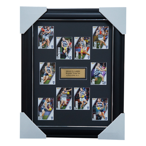 Geelong Cats 2023 Select Card Team Set Framed Dangerfield Hawkins - 5397