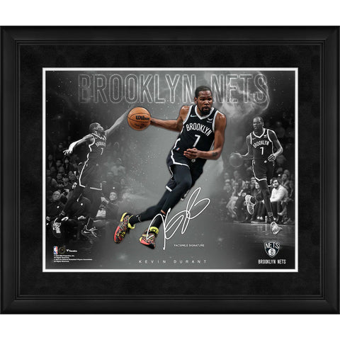 Kevin Durant Brooklyn Nets Facsimile Signature Framed 16" x 20" Stars of the Game Collage - 5353