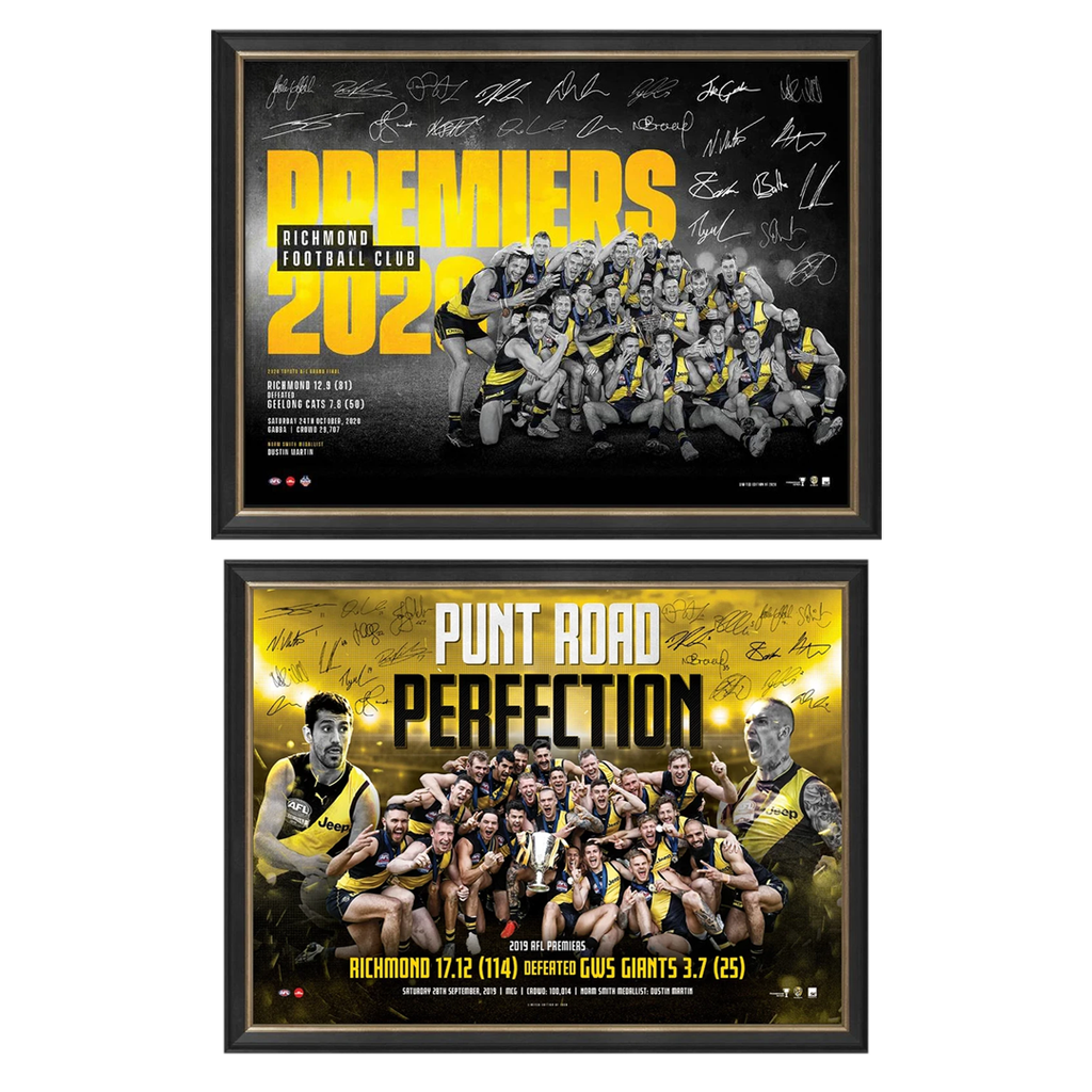 Punt Road Perfection 2019 & 2020 Afl Premiers Official Print Frame Package - 4565