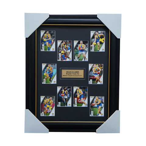 West Coast Eagles 2023 Select Card Team Set Framed Naitanui Sheed Shuey Kelly - 5407